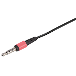 HAMA Øreplugger Shiny In-Ear Mic Sølv Rosa