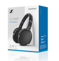 Sennheiser HD 450BT trådløse hodetelefoner, On-Ear (sort)