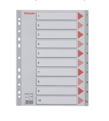 Esselte Register PP A4 1-10 gr