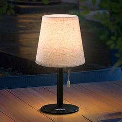 Homeline LED Bordlampe stålfot, beige