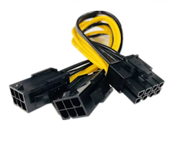 8pin hun til 2x 6pin han for skjermkort