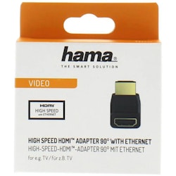 Hama Adapter HDMI Vinklet Ned Hunn-Hann Gull Svart