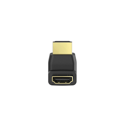 Hama Adapter HDMI Vinklet Ned Hunn-Hann Gull Svart