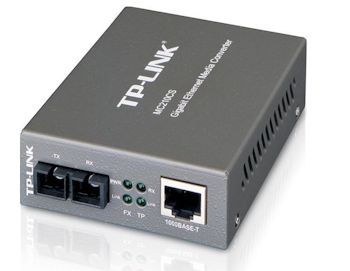 TP-Link MC210CS Gigabit Media converter Single-mode SC fiber Converter, Full-duplex, opp til 15km