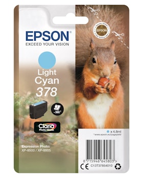 Epson T378 Light Cyan Blekk