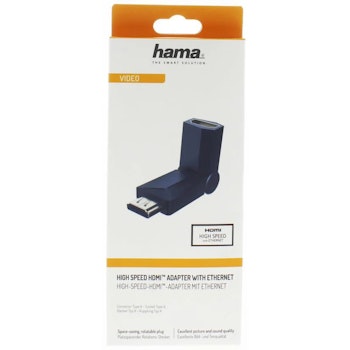 Hama Adapter HDMI Rotation Hun-Han Guld Svart