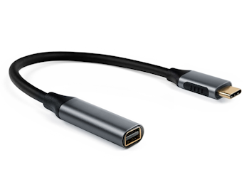 iiglo USB-C til Mini DP adapter (Space grey aluminium) 4K/60hz, adapter