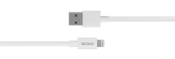 USB-A til Lightning kabel, 3m, hvit