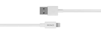 USB-A til Lightning kabel, 3m, hvit