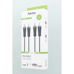 Hama Audiokabel 2 RCA (M) - 2 RCA (M) 3m