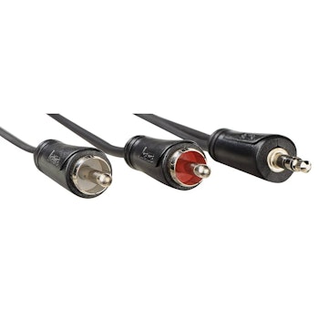 Hama Lydkabel 3,5mm(M) - 2x RCA(M) Svart 3m