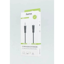 HAMA Lydkabel 3,5mm(M) - 3,5mm(F) Forlengelse 3m