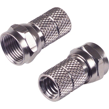 2x F-Connector 7.5mm twist-on