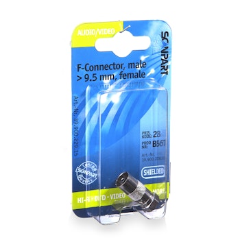 F-connector (M) - 9.5mm (F)
