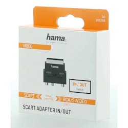 Videoadapter Scart-S-VHS/3x Phono