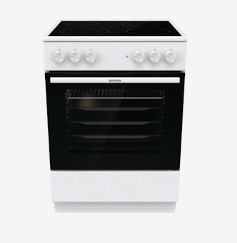 Gorenje Komfyr keramisktopp 71L aquaclean GEC6A60WB