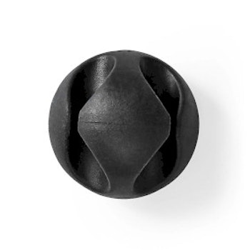 Kabelledelse / Kabelklips | 2 spor - 5.3 mm | Svart | 6 stk