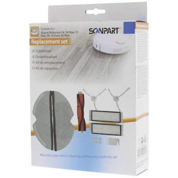 Scanpart tilbehørssett for Roborock S4 S6 S5 Max