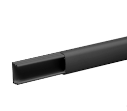 Schneider Sort kabelkanal 12mm x 20mm x 2,1meter 1rom m/tape
