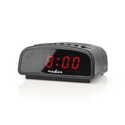 Digital vekkerklokke | Sort