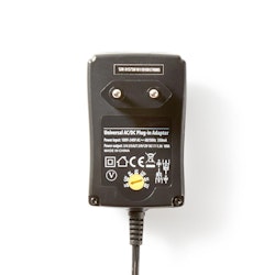 Universal AC strømadapter 18 W | 3 - 12 V DC | 1.80 m | 1.5 / 2.1 A