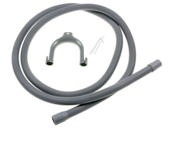 Avløpsslange 2,5m 19mm rett 21mm rett med feste