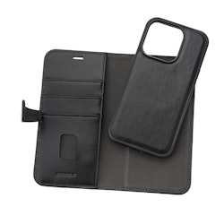 Lommebokdeksel iPhone 15 Pro | 2-i-1 | Sort