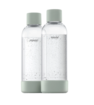 Mysoda 1L vannflaske, 2-pack
