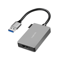 USB 3.0 Adapter, USB-A/M til HDMI-A/F, 1080p, 0,15 m, Grå