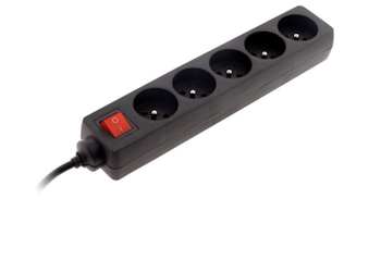 Grenuttak med 5 uttak 1meter ledning 16A med bryter