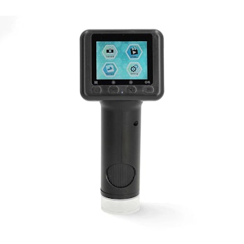 Mikroskopkamera | Batteridrevet | Innebygd mikrofon | 1080P | Opptil 48MP | 2” Skjerm | Sort