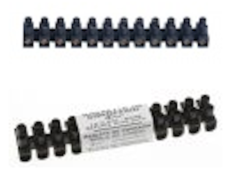 Sukkerbit Klemmerekke opp til 4mm2 sort 12 polet