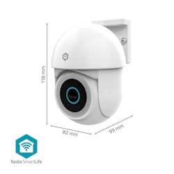SmartLife Utendørs kamera | Wi-Fi | 1296p | IP65 | Panorering / vipping | Søkelys | Sensor | Nattsyn