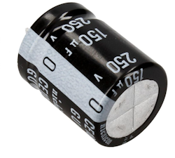 Elko radial | 150UF-250V | 105° | 22 mm x 25 mm | Snap-in