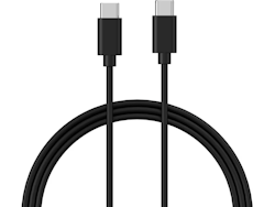 USB-C kabel | Hann-hann (M-M) | 1m | Sort