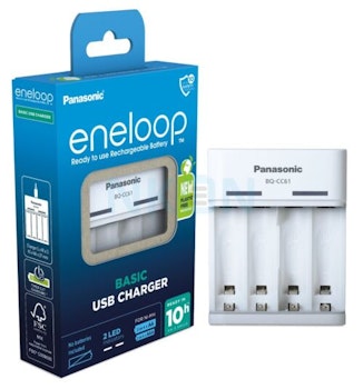 USB Batterilader til 4x AA/AAA-batterier