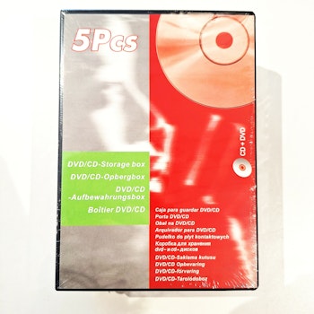 DVD/CD cover | 5 stk | Sort