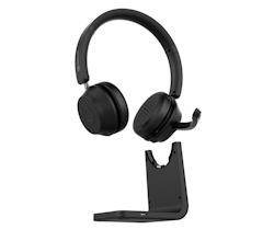 Bluetooth hodesett med Teams-støtte og ladestasjon | Sort