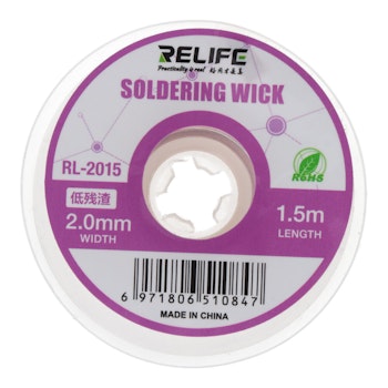 RELIFE RL-2015 Loddelisse (Desoldering Wick) 1.5 m * 2.0 mm