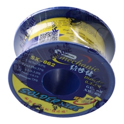 SX862 Loddetinn (Double Rosin Hole Solder wire) | 0.3 mm | 60 g