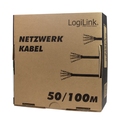 Patchkabel CAT6 CCA EconLine, U/UTP, Grå, 100 m