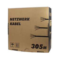 Patchkabel CAT6 CCA EconLine, U/UTP, Grå, 305 m