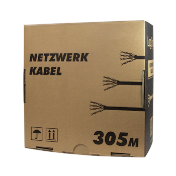 Patchkabel CAT6 CCA EconLine, U/UTP, Grå, 305 m
