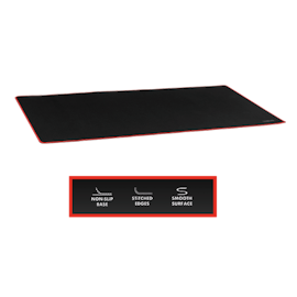 XXXL gaming musematte – 120 x 60 x 0,3 cm, svart