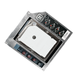 Notebook SATA harddisk-caddy for 2.5" HDD SSD, 12.7 mm høyde