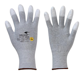 ESD-hansker med PU på fingertuppene (Str. 10/XL)