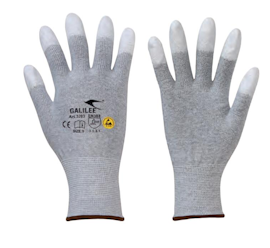 ESD-hansker med PU på fingertuppene (Str. 11/XXL)