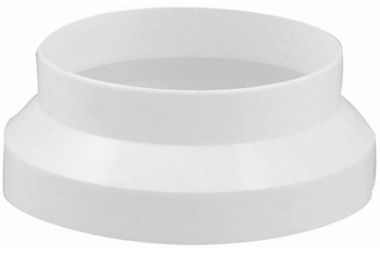 Samlemuffe / reduksjonsstykke til ventilasjonsslange, Ø 150-125 mm, hvit
