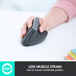 Logitech MX Vertical RF trådløs + Bluetooth