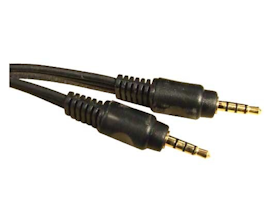 3,5 mm jack hann 4-pol til 3,5 mm jack hann 4-pol (M–M), 1 m
